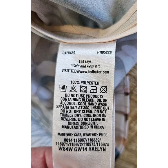 Ted Baker London Floral Blouse Women's Size M Bohemian City - Picture 6 of 9